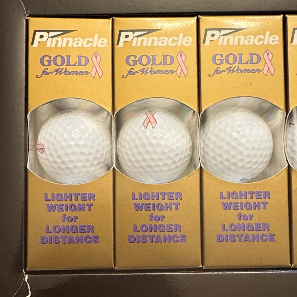 Pinnacle Gold for Women Golf Balls-for breast cancer awareness